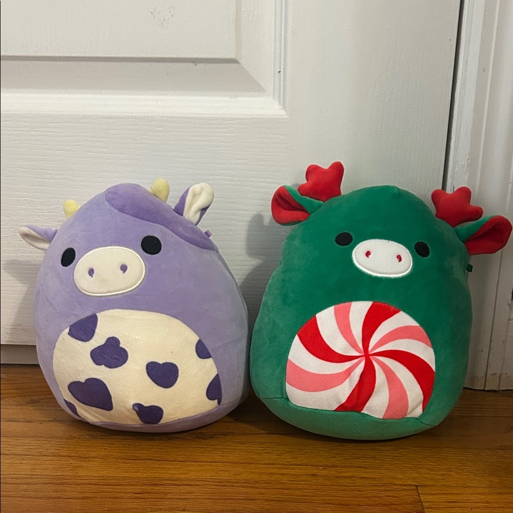 Plush Cow and Reindeer Squishmallows